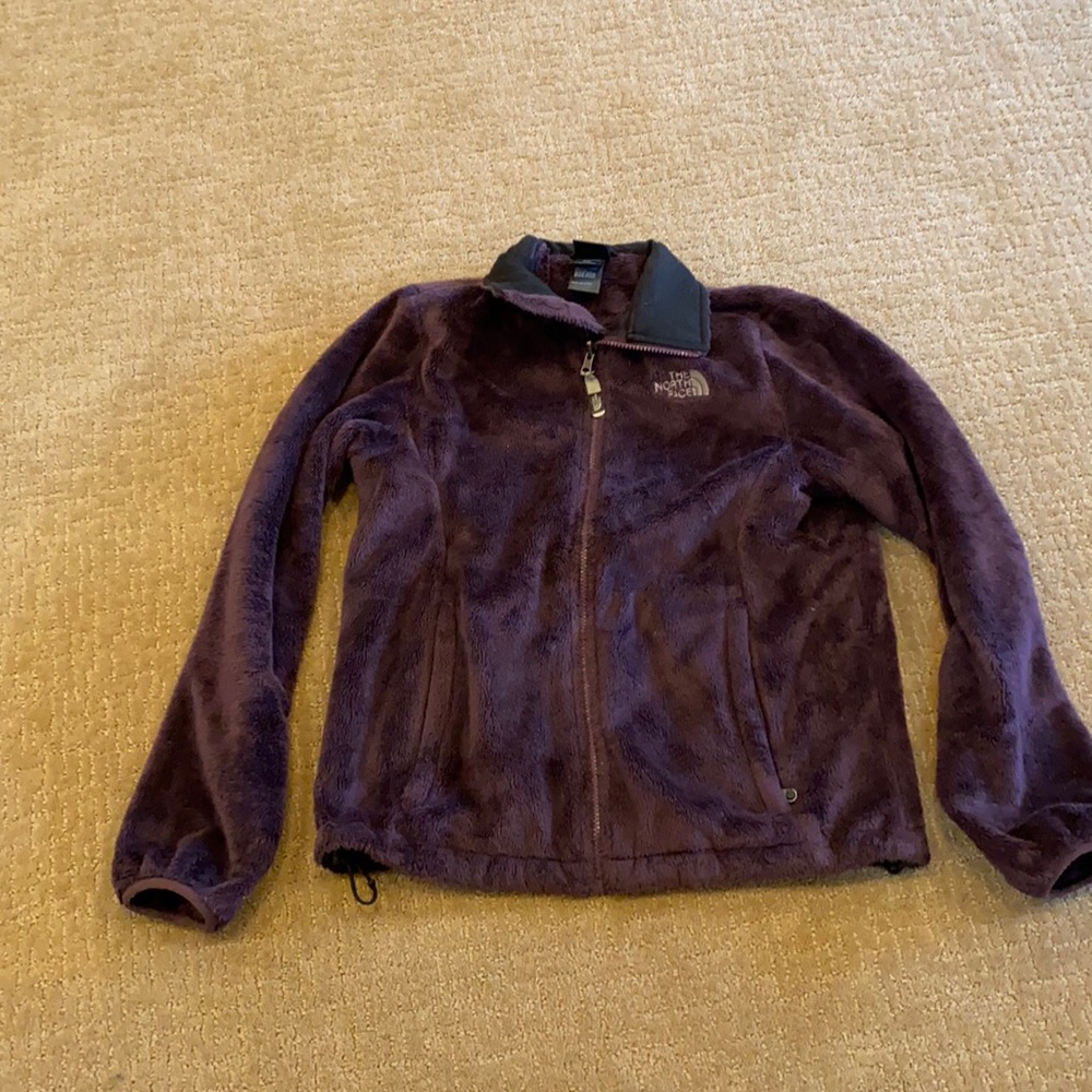 The North Face Plum Osito Silken Fleece Long Sleeve Cozy Jacket | Size Medium